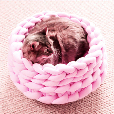Chunky Knit Animal Bed