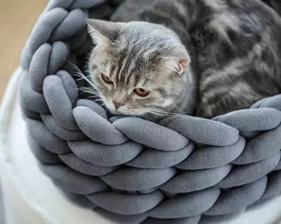 Chunky Knit Animal Bed